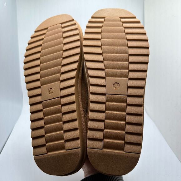 CUSHIONAIRE Women's Faux Shearling Genuine Suede cozy mule slippers +Memory Foam - Picture 5 of 7